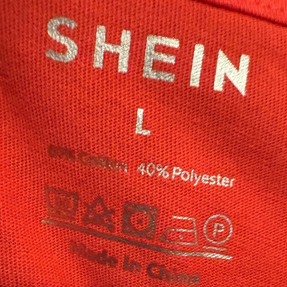 SHEIN Short Sleeve Tee in Raspberry Pink - Picture 4 of 4